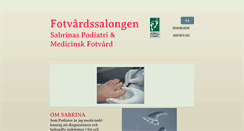 Desktop Screenshot of fotvardssalongen.com