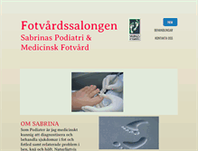 Tablet Screenshot of fotvardssalongen.com